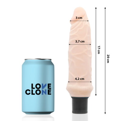 LOVECLONE - VIBRATEUR AUTOLUBRIFIANT IVAR 20 CM -O- 3.7 CM -