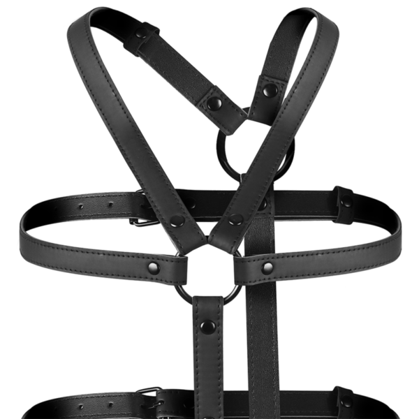 FETISH SUBMISSIVE BONDAGE - HARNAIS RÉGLABLE TORSE ET BRAS - – Image 4
