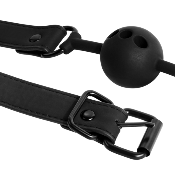 FETISH SUBMISSIVE BONDAGE - BÂILLON À BOULE EN SILICONE RESPIRANT - – Image 6