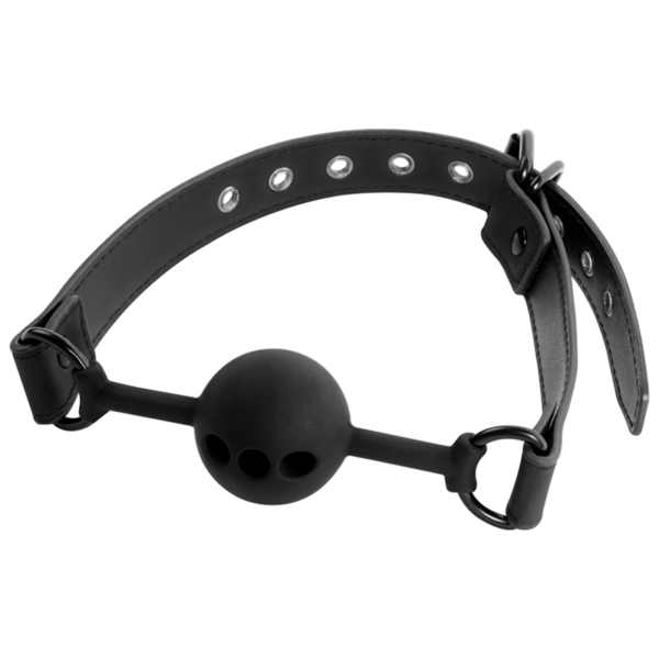 FETISH SUBMISSIVE BONDAGE - BÂILLON À BOULE EN SILICONE RESPIRANT - – Image 3