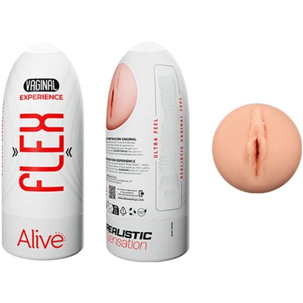 ALIVE - MASTURBADEUR MASCULIN FLEX VAGINAL TAILLE M - – Image 2