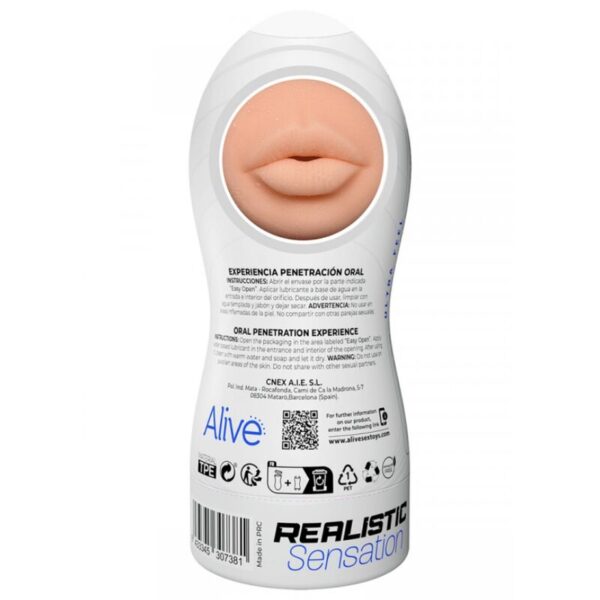 ALIVE - MASTURBADEUR MÂLE MAXI FLEX TAILLE ORAL L - – Image 4