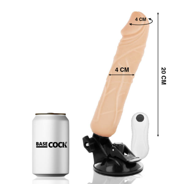 BASECOCK - VIBRATEUR RÉALISTE TÉLÉCOMMANDE NATUREL 20 CM -O- 4 CM - – Image 2