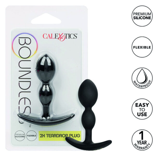 CALIFORNIA EXOTICS - BOUNDLESS BOUCHON EN GOUTTE DE LAME 2X -
