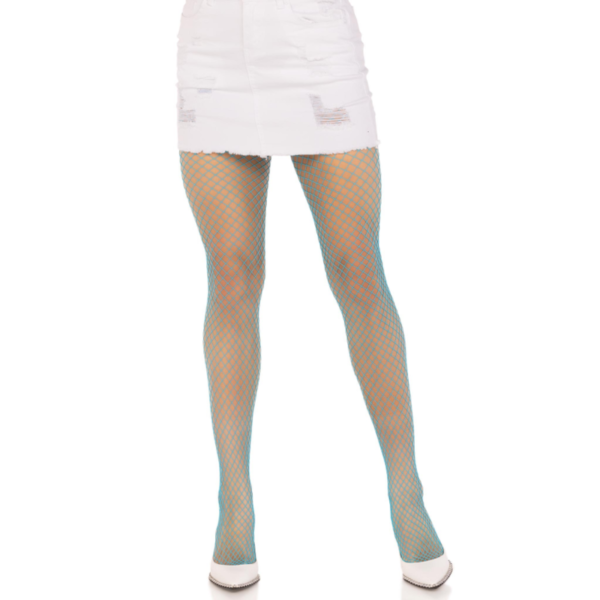 LEG AVENUE - COLLANTS RÉSILLE LYCRA BLEU -