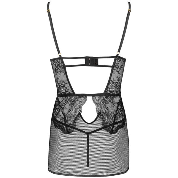 LIVCO CORSETTI FASHION - BARIRIN LC 90633 CHEMISE + CULOTTE NOIR L/XL - – Image 4