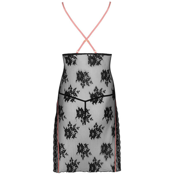 LIVCO CORSETTI FASHION - KARONIN LC 90628 CHEMISE + CULOTTE NOIR - – Image 3