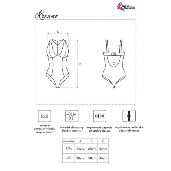 LIVCO CORSETTI FASHION - CORPS KREAME LC 90546 NOIR - – Image 5