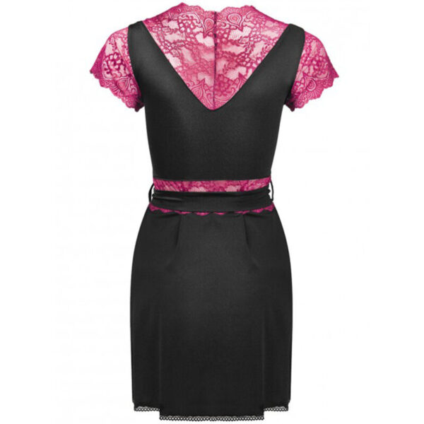 LIVCO CORSETTI FASHION - KUMIKO LC 90428 ROBE DE CHAMBRE + CULOTTE NOIR L/XL - – Image 4