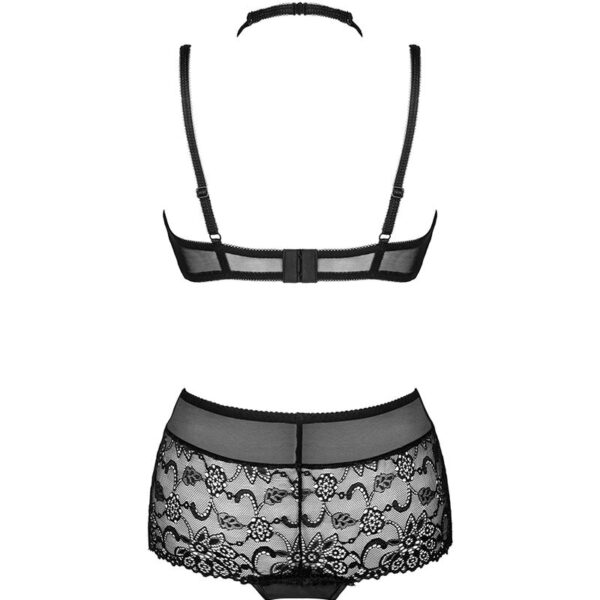LIVCO CORSETTI FASHION - LINERA FOR THE SENSES COLLECTION SOUTIEN-GORGE + CULOTTE NOIR - – Image 4
