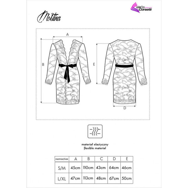 LIVCO CORSETTI FASHION - MOSTINA LC 90641 ROBE G NOIRE L/XL - – Image 5