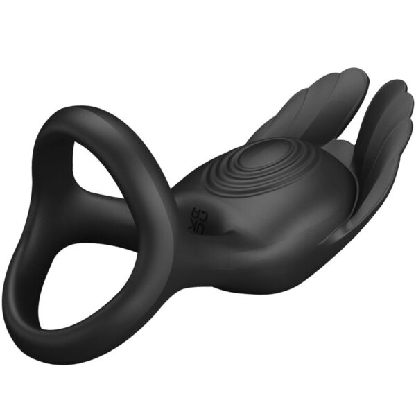 PRETTY LOVE - ANNEAU PÉNIS VIBRANT 7 VIBRATIONS SILICONE NOIR - – Image 5