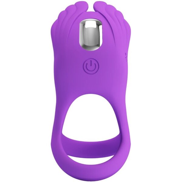 PRETTY LOVE - ANNEAU PÉNIS VIBRANT 7 VIBRATIONS SILICONE VIOLET - – Image 4