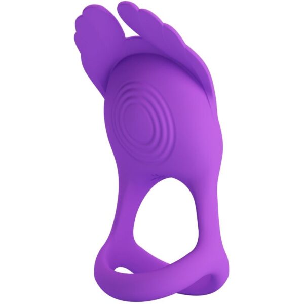 PRETTY LOVE - ANNEAU PÉNIS VIBRANT 7 VIBRATIONS SILICONE VIOLET -