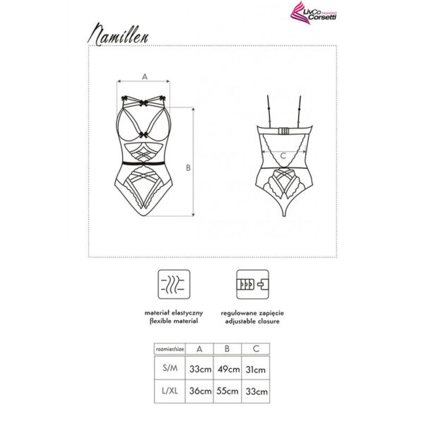 LIVCO CORSETTI FASHION - CORPS NAMILLEN LC 90528 NOIR - – Image 5