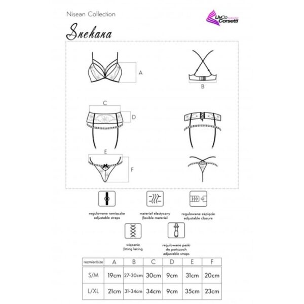 LIVCO CORSETTI FASHION - SNEHANA LC 90443 SOUTIEN-GORGE + JARRETIÈRE + CULOTTE NOIR - – Image 7