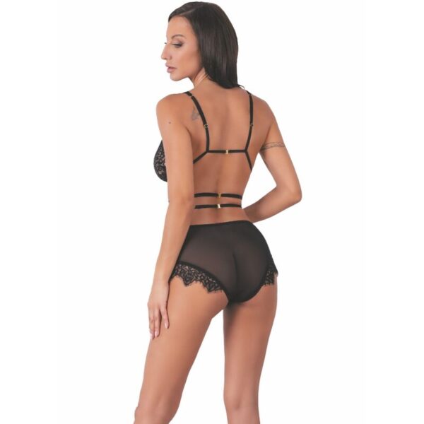 LIVCO CORSETTI FASHION - DREZNA LC 90733 SOUTIEN-GORGE + CULOTTE NOIR - – Image 2