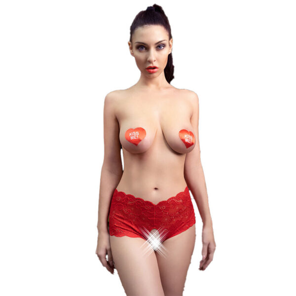 CHILIROSE - CR 4641 PANTIES SANS ENTREJAMBE ROUGE L/XL -