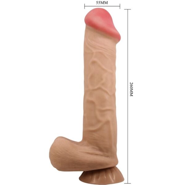 PRETTY LOVE - SÉRIE SLIDING SKIN GODE RÉALISTE AVEC VENTOUSE SLIDING SKIN FLESH 26 CM - – Image 6