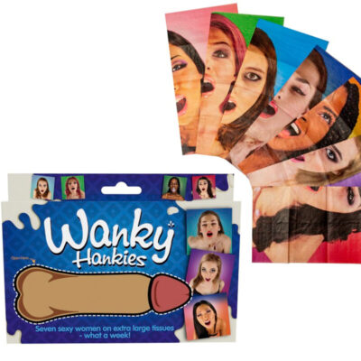 SPENCER & FLEETWOOD - WANKY HANKIES 7 MOUCHOIRS EXTRA LARGES POUR FEMMES -