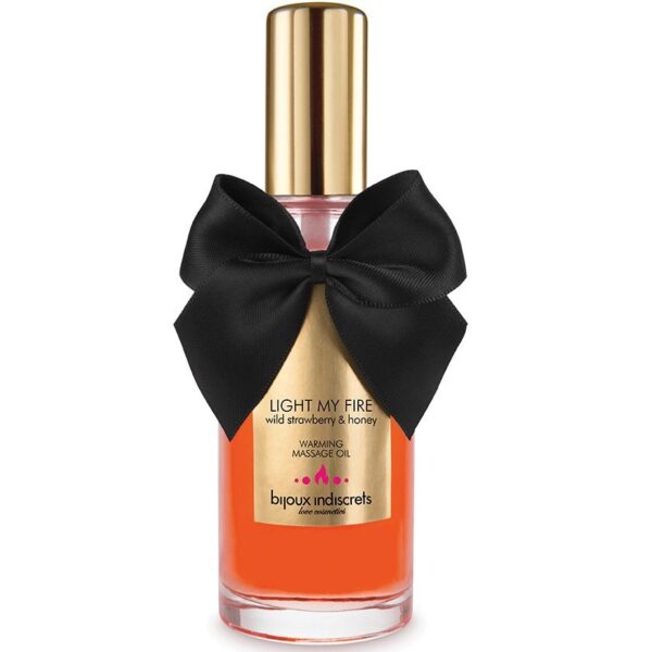 BIJOUX - HUILE DE MASSAGE EFFET CHALEUR ARÔME FRAISE -