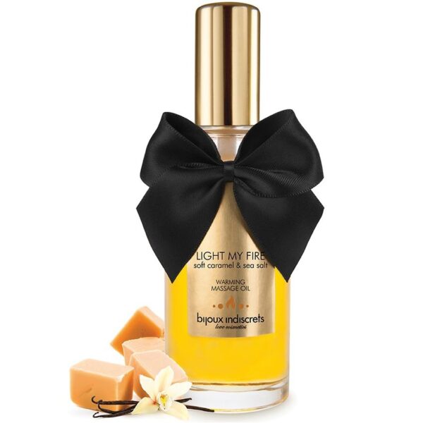 BIJOUX - HUILE DE MASSAGE EFFET CHALEUR ARÔME CARAMEL - – Image 2