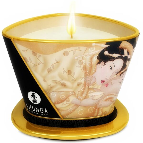 SHUNGA - BOUGIE DE MASSAGE MINI CARESS BY CANDELIGHT VANILLE 170 ML -