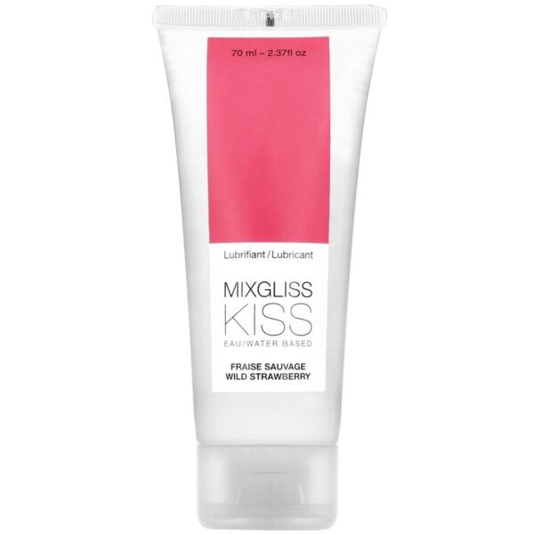 MIXGLISS - LUBRIFIANT BASE D'EAU SAVEUR FRAISE 70 ML -