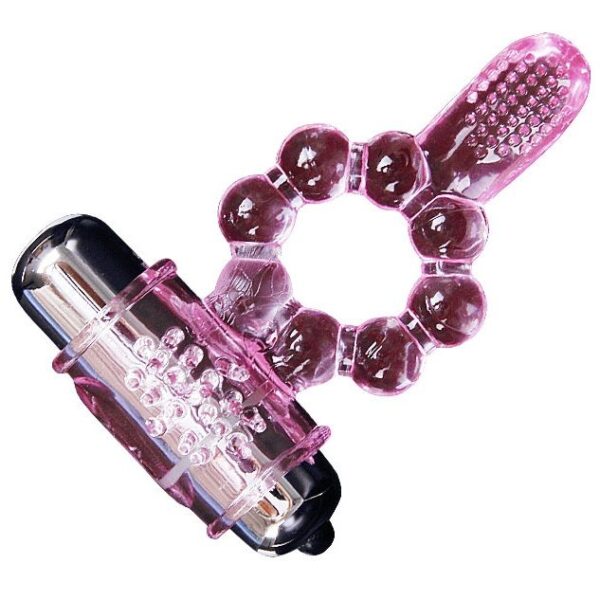 BAILE - ANNEAU SILICONE 10 RYTHMES DE LANGUE AVEC VIBRATION ROSE - – Image 5