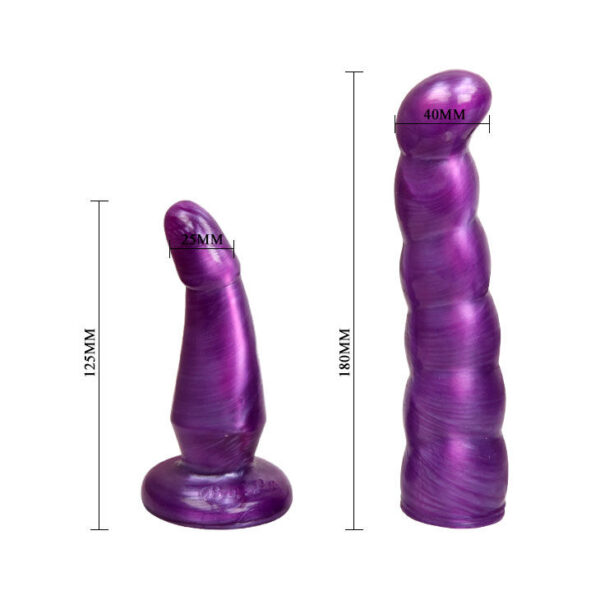 BAILE - HARNAIS ANAL ET VAGINAL FEMME LILAS GPOINT 17 CM - – Image 7