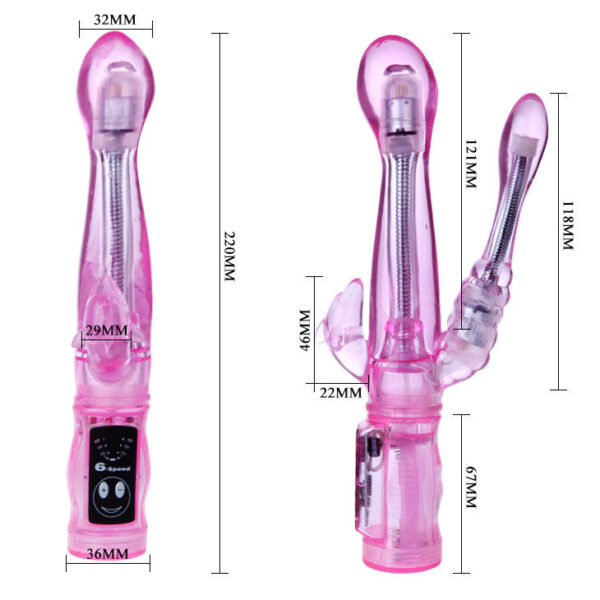BAILE - VIBRATEUR FLEXIBLE AVEC STIMULATEUR ANAL - – Image 4