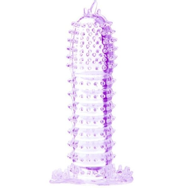 BAILE - GAINE PÉNIENNE  POINTS STIMULANTS VIOLET 14 CM - – Image 5