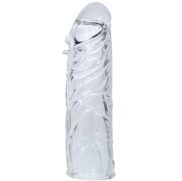 BAILE - COUVERCLE DE PÉNIS EN SILICONE TRANSPARENT 13 CM - – Image 2