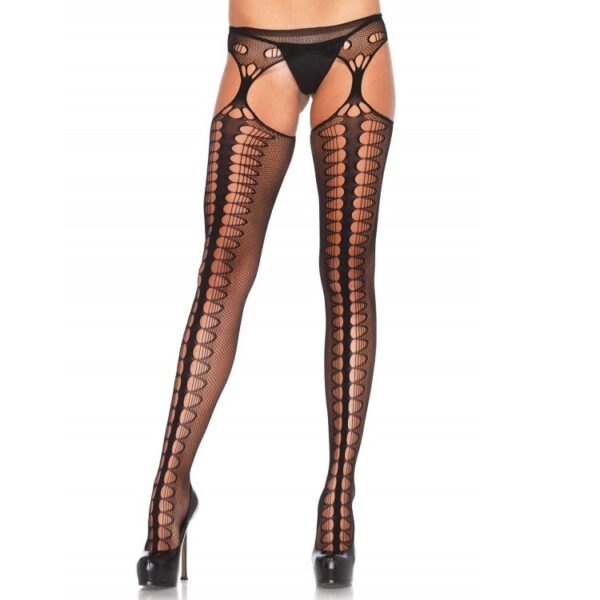 LEG AVENUE - COLLANT AVEC JARRATIÈRE EXCLUSIVE NOIR -