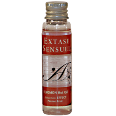 EXTASE SENSUAL - HUILE DE MASSAGE EFFET THERMIQUE AUX PHÉROMONES DE FRUITS DE LA PASSION VOYAGE 35 ML -