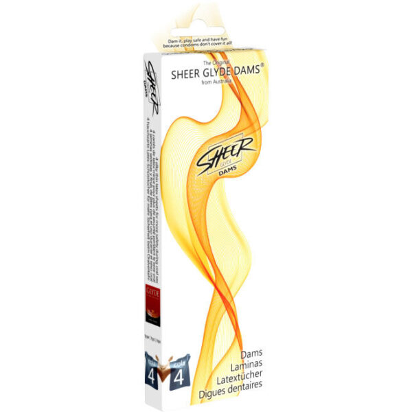SHEER GLYDE - BARRAGES LAMINAS LATEX QUEUE DE SEXE ORAL -