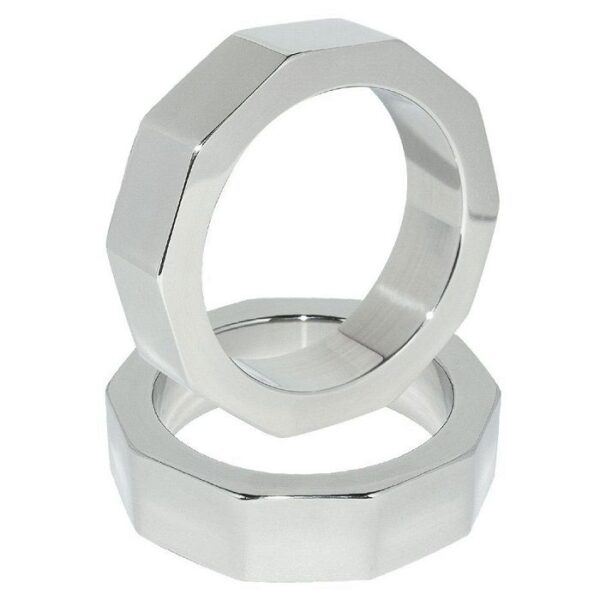 METAL HARD - ANNEAU DE PÉNIS ET DÉCROU DE TESTICULE 50 MM -