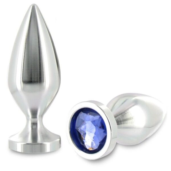 METAL HARD - PLUG ANAL COULEUR CRISTAL DALIMINUM PETIT 5.71 CM -