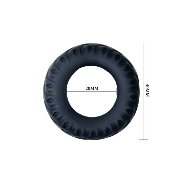 BAILE - COCKRING TITAN NOIR VERT 2 CM - – Image 4