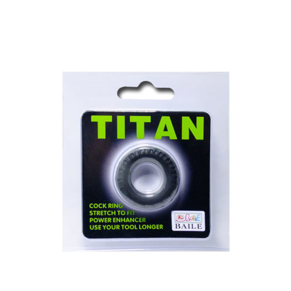 BAILE - COCKRING TITAN NOIR VERT 2 CM - – Image 5