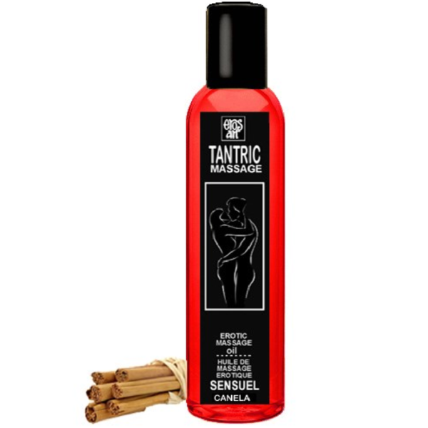 EROS-ART - HUILE DE MASSAGE TANTRIQUE NATURELLE ET CANNELLE APHRODISIAQUE 30 ML -