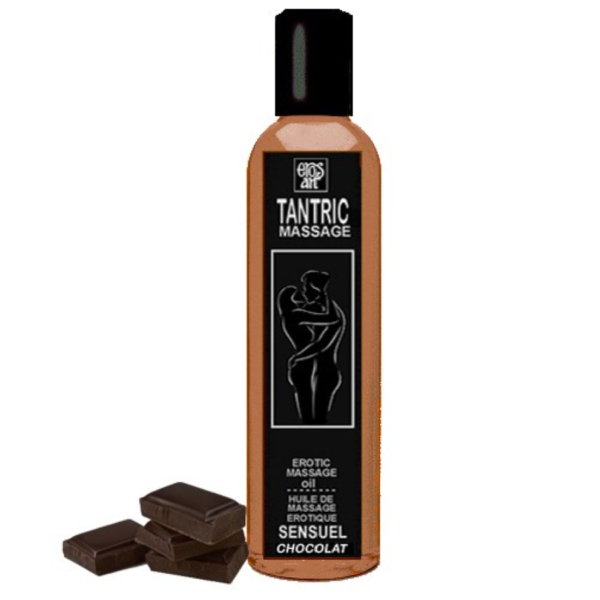 EROS-ART - HUILE DE MASSAGE TANTRIQUE NATURELLE ET APHRODISIAQUE AU CHOCOLAT 30 ML -
