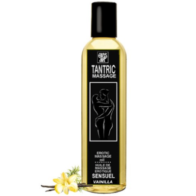 EROS-ART - HUILE DE MASSAGE TANTRIQUE NATURELLE ET VANILLE APHRODISIAQUE 100 ML -