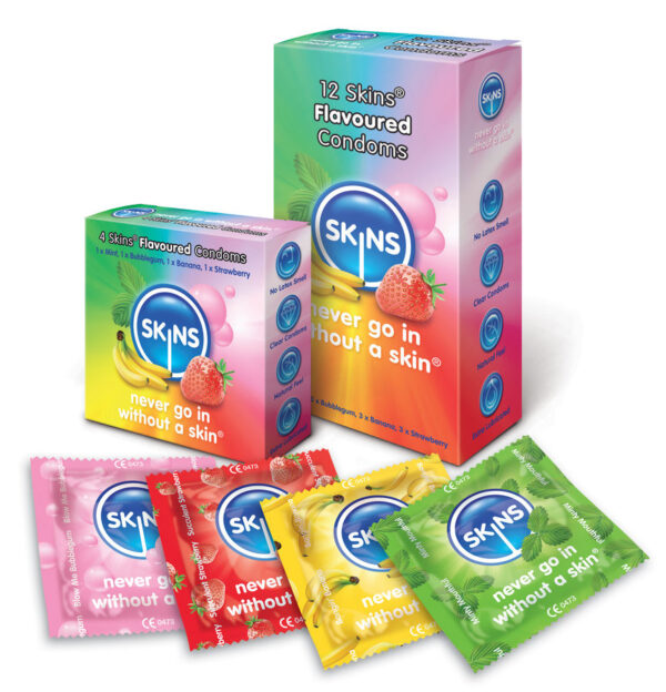SKINS - CONDOM SAVEURS PAQUET DE 12 -