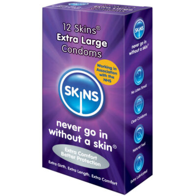 SKINS - CONDOM EXTRA LARGE 12 PACK -