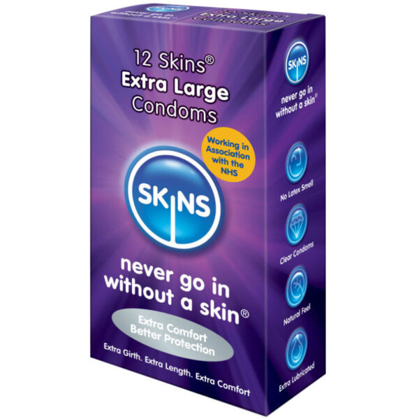 SKINS - CONDOM EXTRA LARGE 12 PACK -