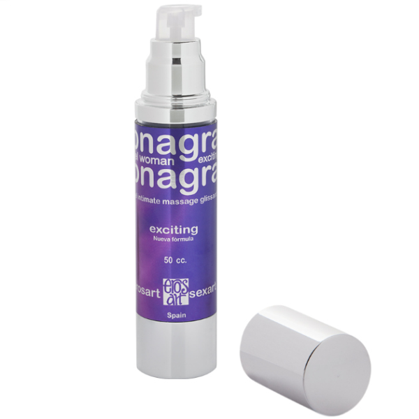 EROS-ART - GEL REHAUSSEUR DORGASME FEMME IMPRIMÉ SOIR SON 50 CC -