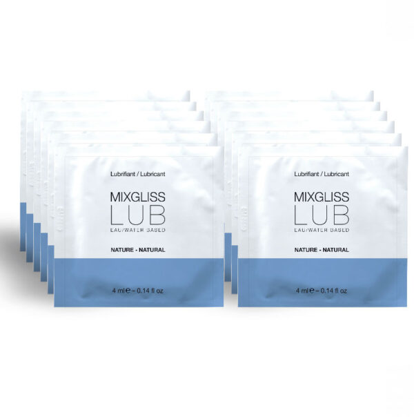 MIXGLISS - LUBRIFIANT NATUREL BASE D'EAU 12 UNIDOSE 4 ML -