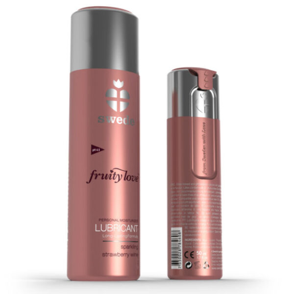 SWEDE - FRUITY LOVE LUBRIFIANT VIN MOUSSEUX FRAISE 50 ML -