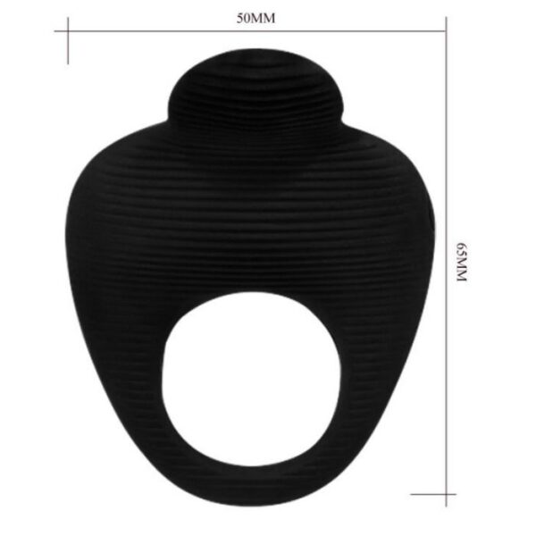 PRETTY LOVE - ANNEAU VIBRATEUR THIMBLE NOIR - – Image 4